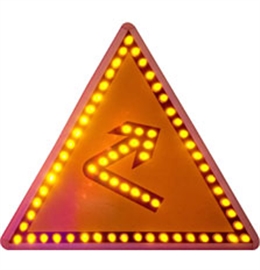 太阳能向右急弯标志CTB-5S-2