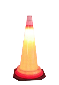 LED发光智能路锥